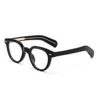 8638 CP Montura de Gafas Unisex Estilo Japonés Vintage con Protección Anti Luz Azul para Miopía, Soporte para Logotipo Personalizado