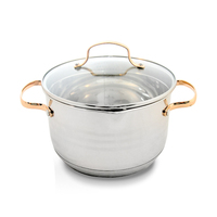Gold Friendship Cookware : Ensembles de batterie de cuisine dorés, Ensemble de casseroles Smiling Rose, Ustensiles de cuisson émaillés, Gadgets de cuisine