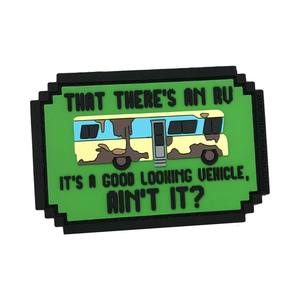 カスタム3D刺繍生地PVCドッグカラーパッチフックとループバッキングツイルバックパックパッチ帽子用 - Product Image 6