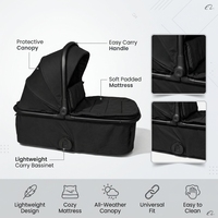 Poussette bébé pliable 3-en-1 Ningbo Youbei, légère, avec cadre en alliage d'aluminium, système de voyage compact, marron clair, personnalisable