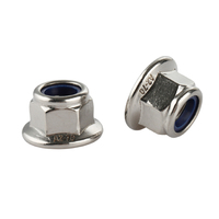 M10 Acier Classe 4.8 8.8 10.9 12.9 Nickel Chrome Cadmium Plaqué Nylon Insert Hexagone Bride Dentelée Contre-écrou DIN6926