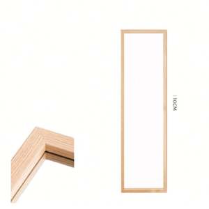 Miroir mural suspendu en bois massif de grande taille, design moderne, écologique, pour chambre à coucher - Product Image 3