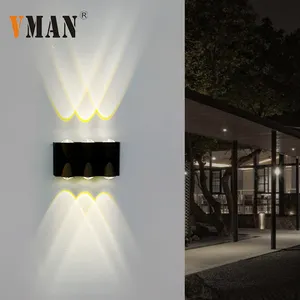 Doppelkopf beleuchtung COB RGB Ip54 Wasserdichte Gang terrasse Innen Außen Moderne LED Up Down Wand leuchte