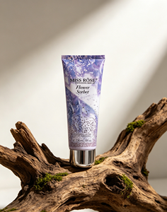 Tubo Squeeze Personalizzato per Lozione Corpo con Stampa a Colori, Motivo Iridescente Viola, Tubo ABL con Tappo a Vite Argento Lucido per Prodotti Skincare - Product Image 3