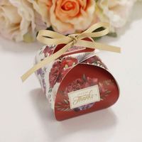 Boîtes à dragées de mariage à motif flamant rose, best-seller, multicolores, boîtes à gâteaux, sacs à bonbons, emballage logistique, papier artistique, 1000 pièces, acceptés