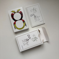 Cartes à jouer italiennes personnalisées pour mariage, papier de haute qualité 310 g/m², noyau noir, logo poker, Joker Napoletane