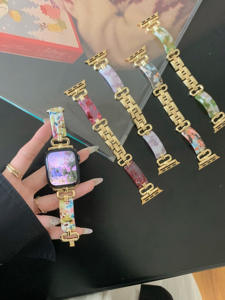 Le <span class=keywords><strong>bracelet</strong></span> en résine à la mode avec un fermoir en or convient à la montre Ultra 2/1 Cadran 38/49mm Série 10 9 8 7 6 5 4 - Product Image 5