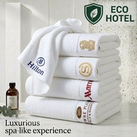 Ensemble de serviettes en coton blanc pour hôtel, spa, salon, restaurant, salle de bain, mains, visage, cuisine, absorbant, doux, vente en gros