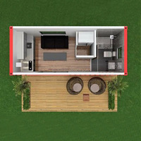Maison conteneur préfabriquée détachable solaire avec salle de bain au Panama Design Modulaire Petite Maison Luxe Mobile