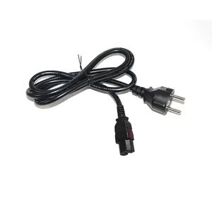 16a 250V Euro 3 Pin Cee7 untuk Mengunci Konektor Perempuan Iec 3pin C15 Steker Kabel Daya 6 Kaki