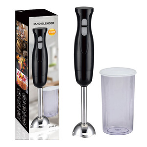 Batidora de mano eléctrica de 200W con cuchilla de acero inoxidable y vaso picador para preparar comida para bebés, batidos y jugos, para uso en la cocina. - Product Image 1