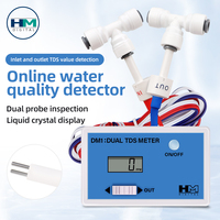 Digital DM1 Dual TDS Monitor Mini Table Online Water Quality Detector Meter With Inlet/Outlet Dual Probe