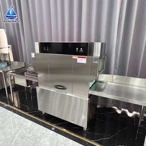 304 Stainless Steel Pass Through Dishwasher CE Certified High Capacity for Hotel Restaurant Canteen School Catering Industry - Product Image 3