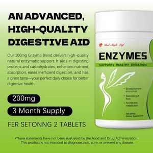 Complejo de Enzimas Digestivas con Lipasa, Amilasa, Bromelina y Celulasa, Favorece una Digestión Saludable y <span class=keywords><strong>la</strong></span> Absorción de Nutrientes - Product Image 4
