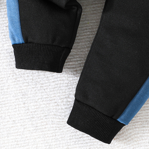 Conjunto de Dos Piezas con Estampado de Letras para Niños, Camiseta de Manga Larga, Pantalones Deportivos Casuales, Ropa de Lana para Niños, Primavera/Otoño, Tallas 6-24 - Product Image 6