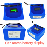 Paket Baterai Lithium LiFePO4 6.4v 12v 12.8v 24v Isi Ulang, Daya Tahan 6000 Siklus, Kapasitas Dapat Disesuaikan (2-50Ah), Dilengkapi BMS, Garansi 1 Tahun