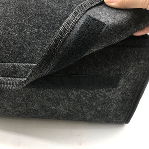 Car Trunk Organizer Recycled Felt Car Trunk Organizer Durable Large Car Storage Bag Box With Handle Custom