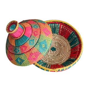 Paniers en paille tressés à la main <span class=keywords><strong>de</strong></span> style bohème exotique, bols à <span class=keywords><strong>fruits</strong></span>, décorations d'intérieur, ornements suspendus, décorations murales - Product Image 6