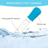 Pipettes compte-gouttes en silicone USSE 5 ml transparentes pour médicaments, compte-gouttes oculaires avec embout bulbe pour enfants, modèle SP001 7g, logo personnalisé