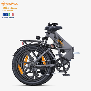 HillMiles Mile2 Folding <b>Electric</b> Bike 250W 13Ah Lithium Battery 20x3.0 Fat Tire High Carbon Steel Adult City Commute Ebike - Product Image 1