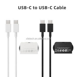 Câble de charge pour téléphone S25, type C, 1 m, type C vers type C, câble de téléphone 3A à charge rapide, câble d'alimentation USB-C pour Samsung S26 <span class=keywords><strong>U</strong></span> S25 S24+ A53 - Product Image 1