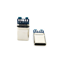Type C 3.1 Capacité de Téléphone Portable Chargeur Rapide Connecteur Types 18W 20W Usb 20 À 24 Broches Mâle Usb-c Avec Le Panneau DE CARTE PCB Connecteur