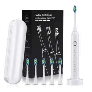 Brosse à dents électrique nettoyeur ultrasonique étanche rechargeable appareils de soins bucco-dentaires brosse à dents électrique brosse à dents sonique