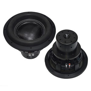 Subwoofer de voiture 10 pouces 1000-1500W RMS, aimant néodyme, sortie mono, DC 12V, cône en fibre de carbone - Product Image 1