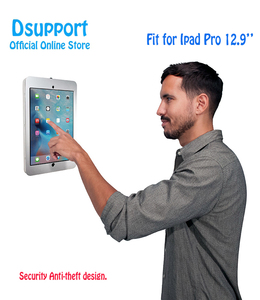 Chống trộm thiết kế treo tường hiển thị đứng cho <span class=keywords><strong>iPad</strong></span> Pro 12.9 inch Mới hợp kim nhôm Tablet PC an ninh khóa chống trộm kim loại - Product Image 3