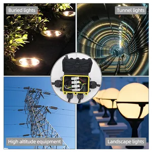 High Quality 5 Ways Electrical Wall Mount High Voltage Product Led Street Light Copper Ip68 Junction Box Waterproof
