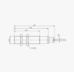 Sensor Inductivo de Alta Temperatura Mt-Balluff BES043T BES 515-326-SA49-D-TF-02, Tipo Flush, 5mm, PNP NO, 3 Cables, 10-30V, Cable PTFE de 2m, IP68 - Product Image 5