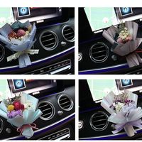 Penyegar Udara Mobil Kreatif Buket Bunga Kering Dekorasi Interior Mobil Ornamen Wangi untuk Ventilasi Udara Mobil Hadiah China OPP