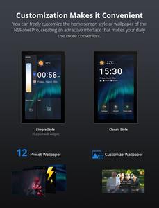 Para NSPanel Pro 120 tipo Smart Home Panel de Control termostato inteligente consumo de energía Módulo de interruptor DIY a través de Alexa Google Home - Product Image 5