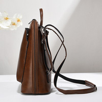 Nueva Mochila de Viaje Casual Impermeable para Mujer, Moderna Bolsa de Computadora de Cuero PU, Mochila Escolar a la Moda