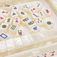 Ensemble de Mahjong américain en gros, 166 tuiles en acrylique nacré, étui rigide, jeu complet de Mahjong USA