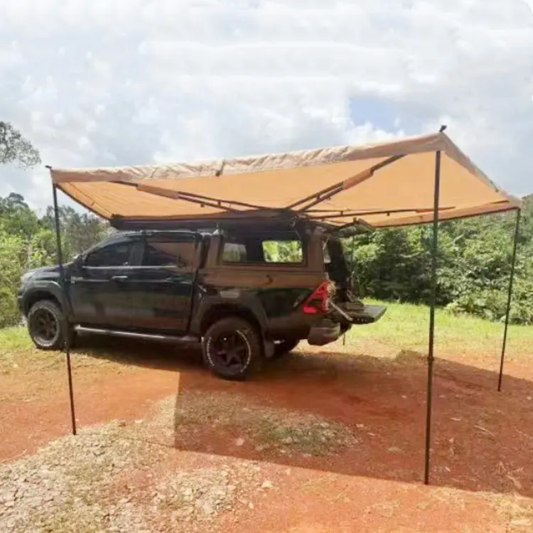 4x4 Outdoor Camping Einziehbare Fahrzeug Markise Autoteile 270 Grad Markise Freistehend zum Verkauf