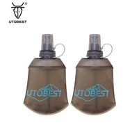 Gourde souple de course en TPU sans BPA, poche à eau de 150 ml, écologique, étanche, légère et pliable pour le sport