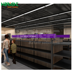 Estante de supermercado de metal resistente Highbright con nuevo diseño para estantes de diseño de tienda de comestibles - Product Image 4