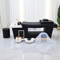 Lit de lavage capillaire pour salon de beauté avec hydrothérapie, massage thaïlandais et spa pour la tête