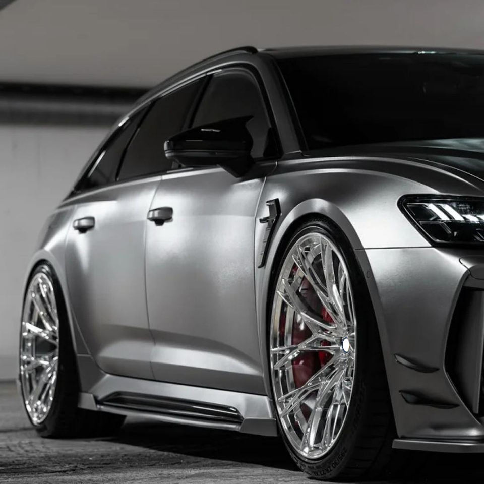 Silver 20in Rims Custom Monoblock Silver 5*120 5*114.3 5*112 PCD 18 19 20 Inch Forged ...
