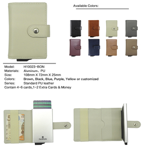 Tarjetero Delgado de Aluminio CardHoda con Bloqueo RFID, Clip para Billetes y Cierre de Hebilla, Cartera Minimalista Unisex - Product Image 4