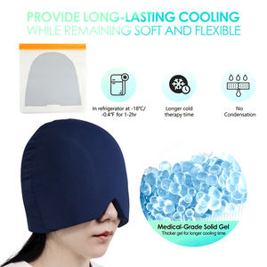 Topi Terapi Dingin Panas untuk Meredakan Migrain, Pembungkus Kepala Es & Topi Pereda Sakit Kepala, Paket Es untuk Mata Bengkak, Ketegangan, <span class=keywords><strong>Sinus</strong></span>, dan Stres - Product Image 5