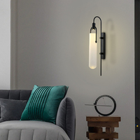 Applique Murale LED Rétro Luxe en Verre Effet Miroir, Corps en Fer, Idéale pour Hôtels, Escaliers, Couloirs et Chambres