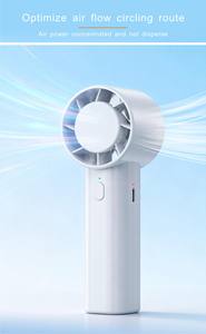 Ventilateur portable populaire, longue autonomie, rechargeable, ventilateur de refroidissement de bureau, 3 vitesses, écran LED numérique, mini ventilateurs à main - Product Image 2