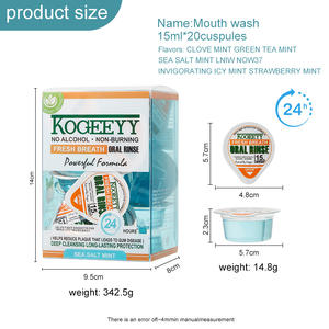KOGEEYY Nouveau Lancement Bain de Bouche 6 Saveurs Rafraîchit l'Haleine Élimine les Taches Dentaires Bain de Bouche Portable en Gobelet Gelée 15ml - Product Image 3