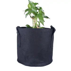 Gran oferta, bolsa de cultivo de fresa colgante de fieltro, maceta de fieltro para verduras, bolsa para plantas de raíz, bolsa de cultivo de fieltro con agujeros