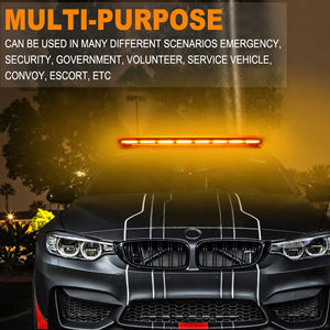 COB <strong>LED</strong> <strong>Amber</strong> Truck Safety Signal Front <strong>Grille</strong> Warning <strong>Light</strong> Bar Surface Mount Head Strobe Emergency <strong>Light</strong> for Cars &amp; Trucks - Product Image 6