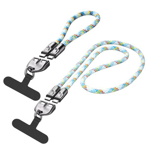 Wanlisheng Type <b>C</b> To Type <b>C</b> Data Cable 240W Fast <b>Charging</b> Phone Lanyard Nylon Braided With Holder For Mobile Devices - Product Image 5