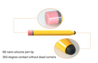 Pensil anak Retro lucu bentuk pensil, pena Stylus Universal kapasitif untuk ponsel pintar iPhone layar sentuh Tablet