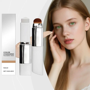 Stick de maquillage 2 en 1 pour le visage, stick correcteur pour les personnes paresseuses, éclaircit, stick correcteur léger, hydratant, éclaircissant, cosmétique - Product Image 2